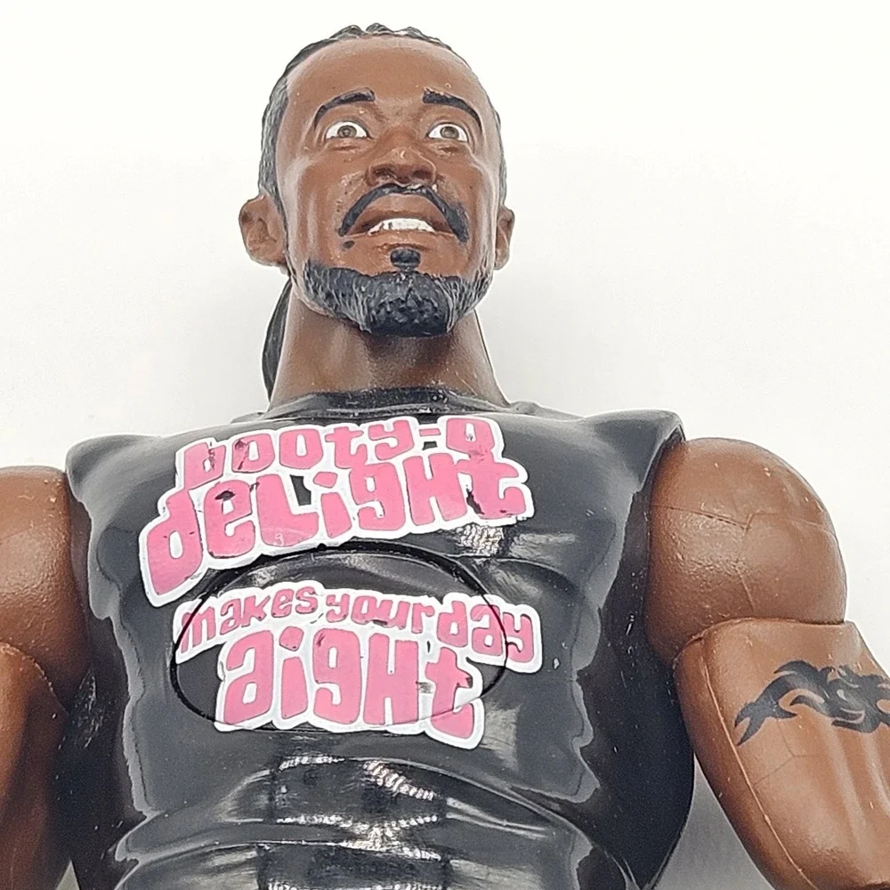 Mattel WWE Kofi Kingston Tough Talkers Action Figure New Day Booty-O's 6